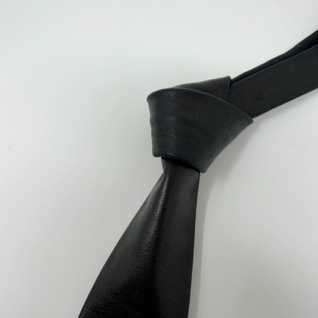 agnès b. Leather Tie Made in France