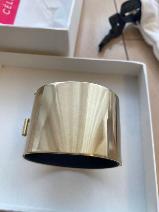 CELINE バングル　ゴールド size S