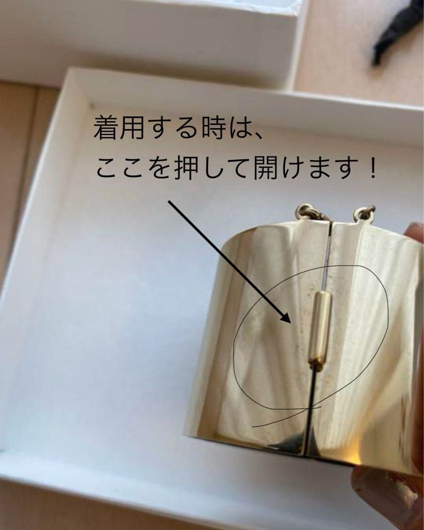 CELINE バングル　ゴールド size S