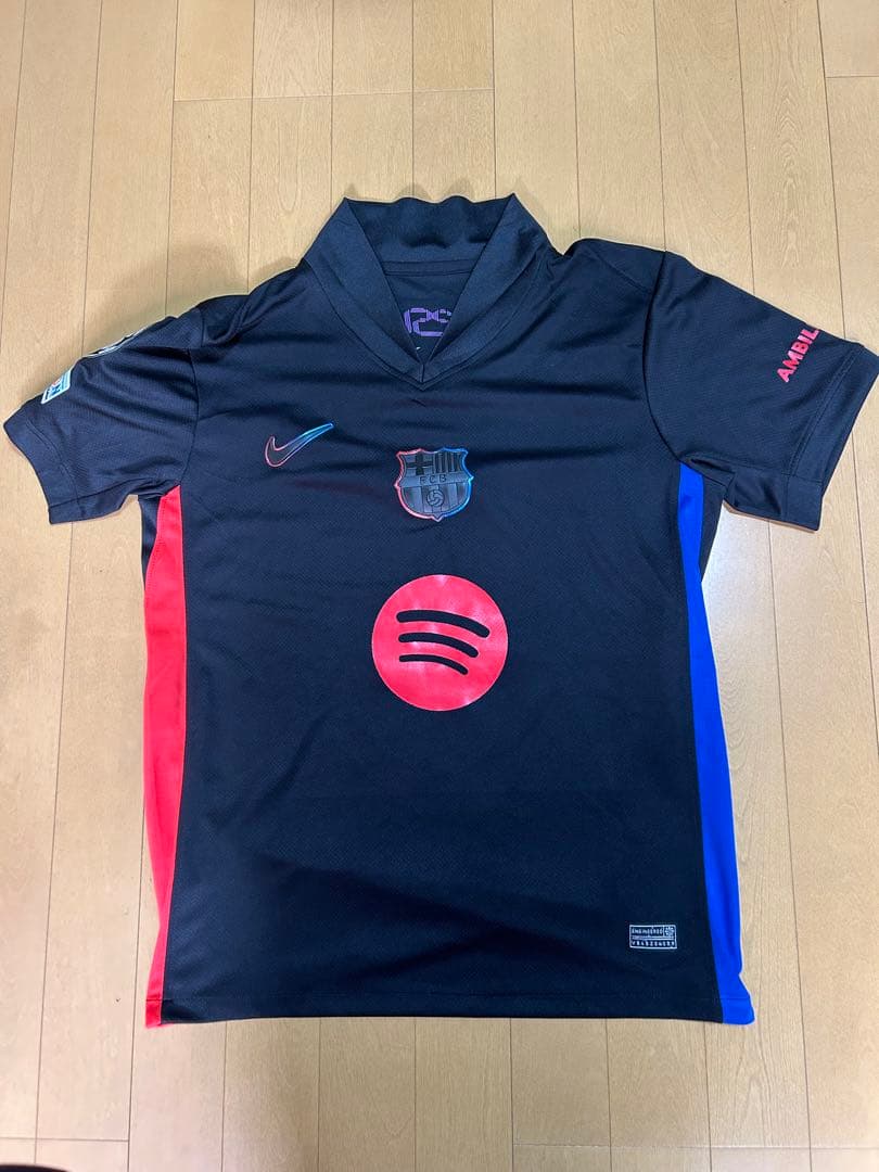 正規品　値下げ交渉是非　ガビ　CL バルセロナ24-25 アウェイユニ125周年