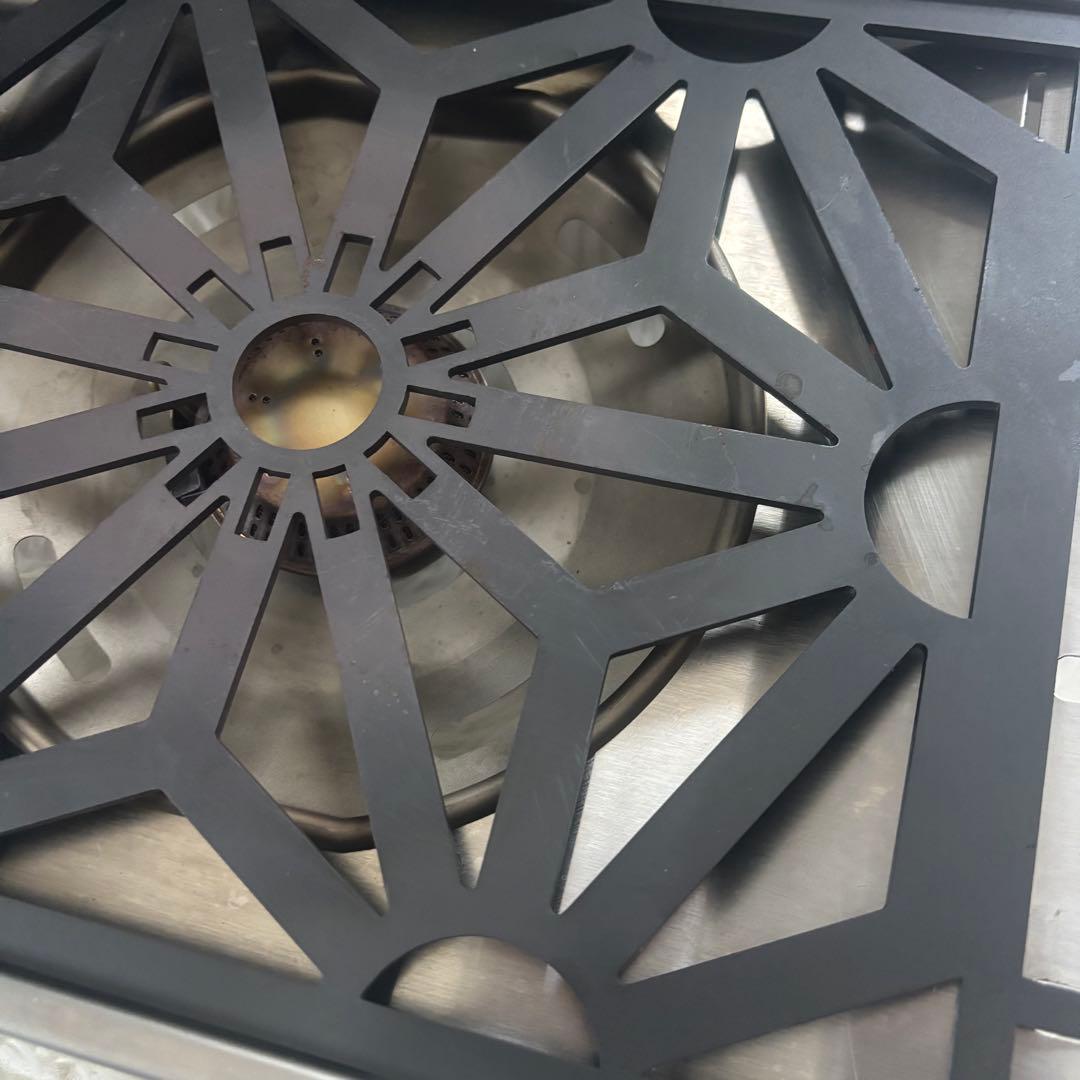 スノーピーク フラットバーナー IGT 七宝柄 ハーフ天板 カスタムセット