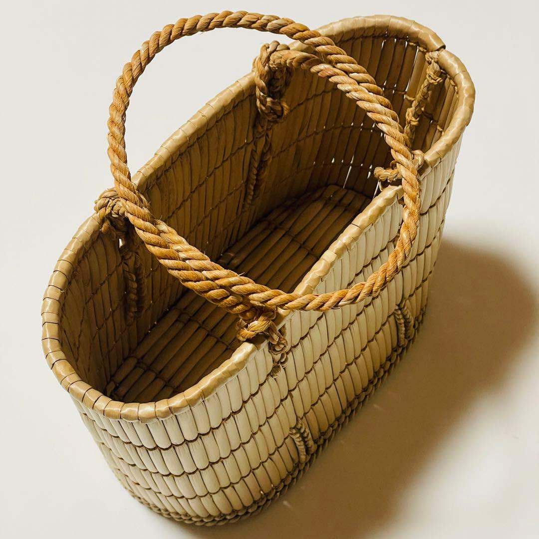 【新品・未使用】カゴバッグ　made in JAPAN