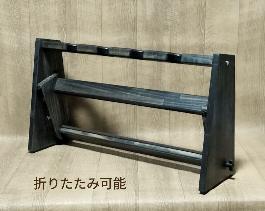 ♪ハンドメイド 沖縄三線ラック　折りたたみ収納　三線スタンド　♪