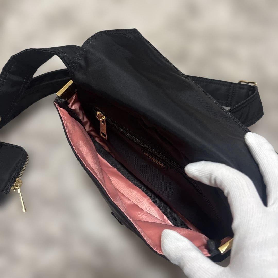 美品　セレーンエテール　MIGHTY21 GOLDBLACK ナイロンショルダー