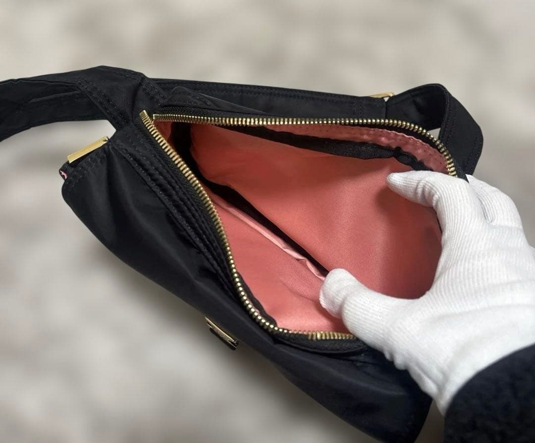 美品　セレーンエテール　MIGHTY21 GOLDBLACK ナイロンショルダー