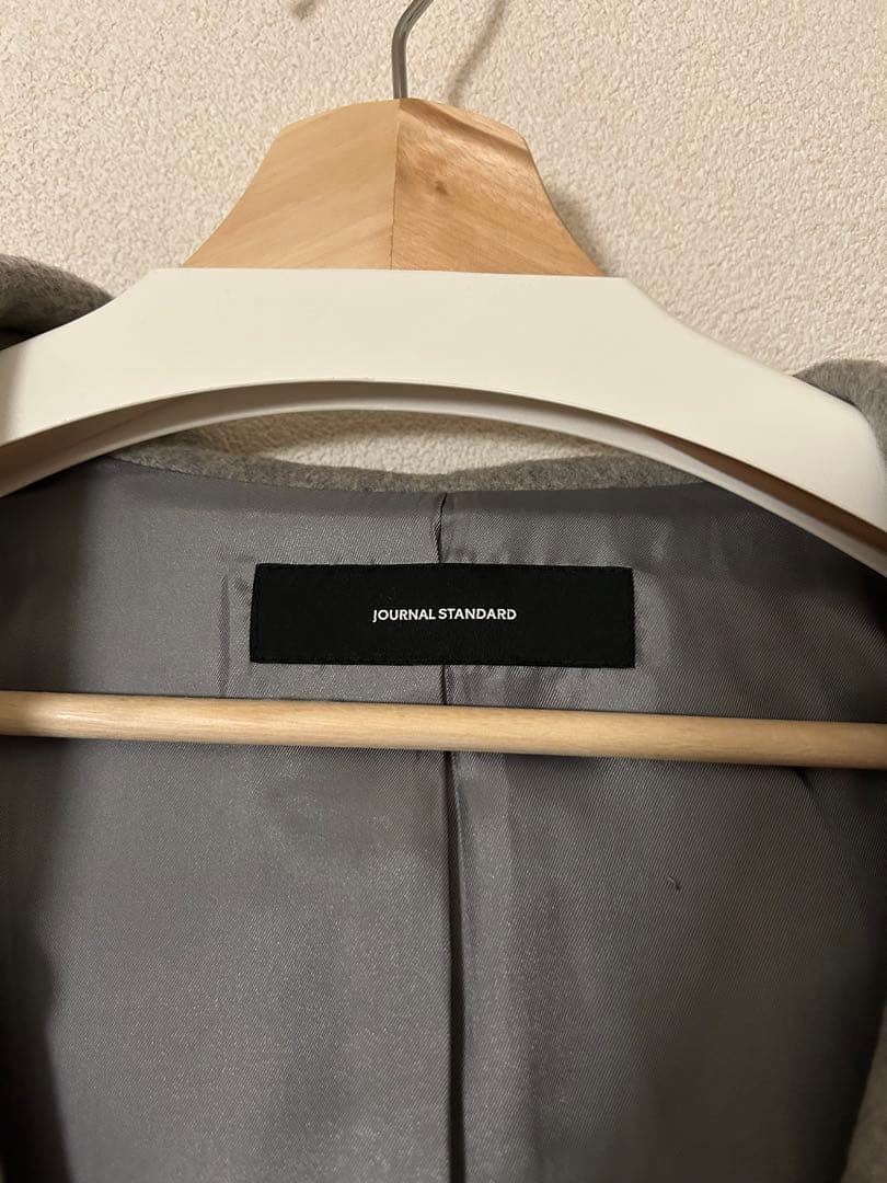 【ジャーナルスタンダード】フード付きウールコート Mサイズ