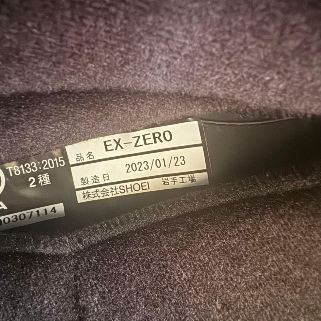 【吉原】SHOEI EX ZERO マットブラック Lサイズ