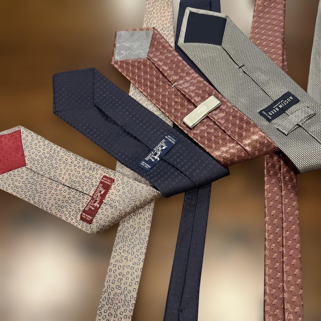 ブランドネクタイ4本 エルメス2本 オースチンリード1 ディオール1