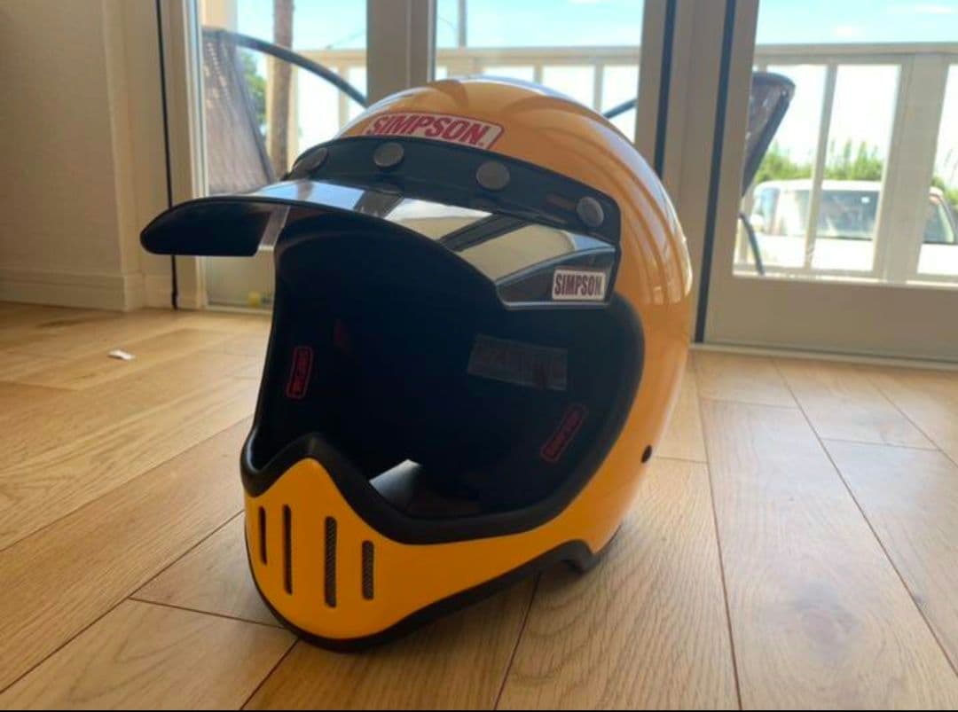 Simpson M50 イエロー バイザー付き