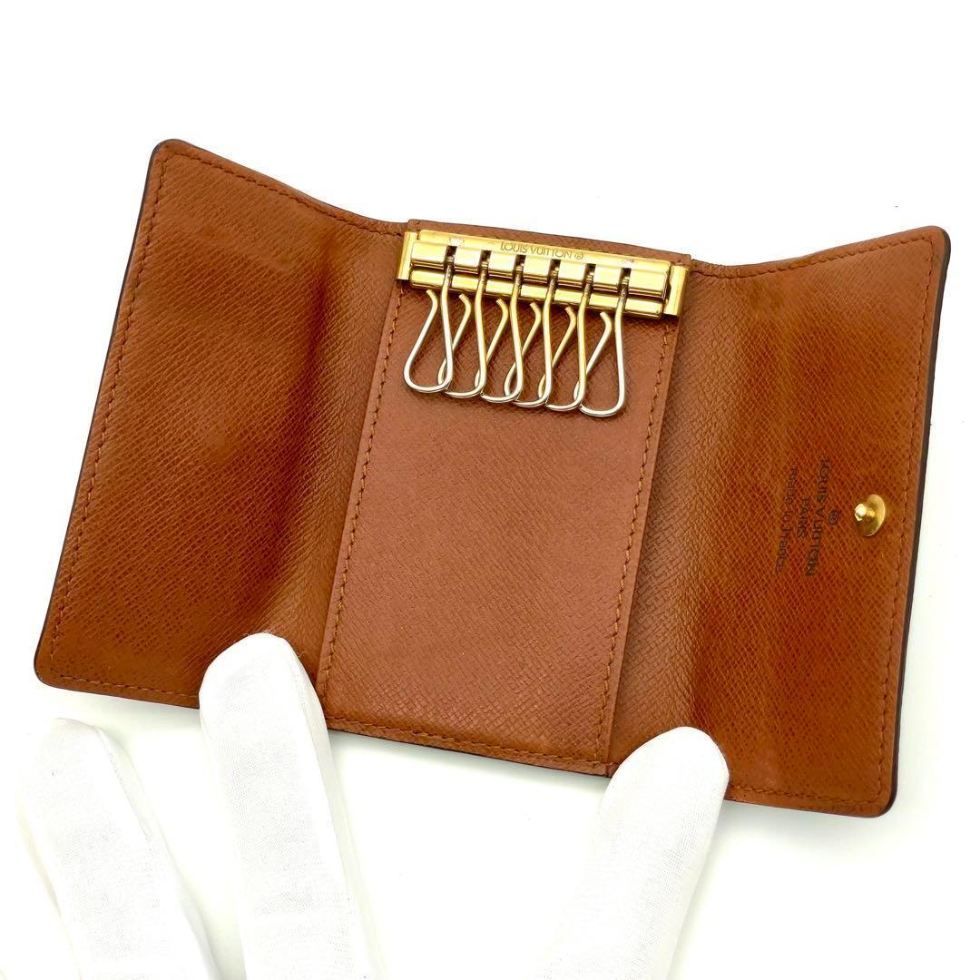 【極上美品】ルイヴィトン モノグラム キーケース ミュルティクレ6　6連　茶色
