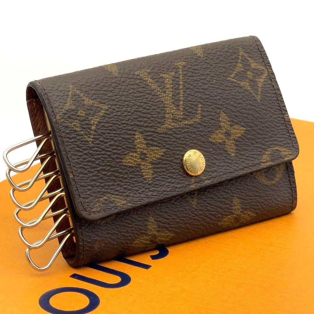 【極上美品】ルイヴィトン モノグラム キーケース ミュルティクレ6　6連　茶色