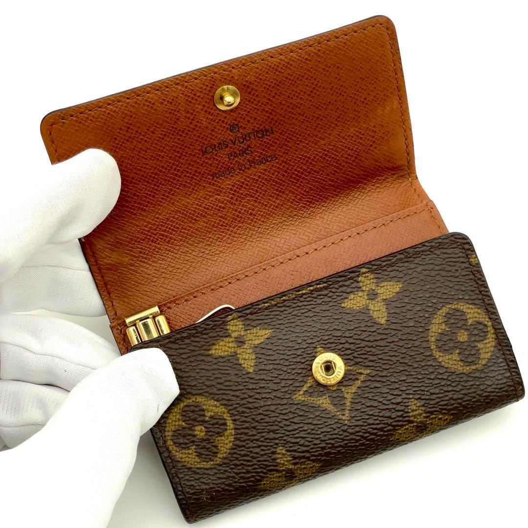 【極上美品】ルイヴィトン モノグラム キーケース ミュルティクレ6　6連　茶色