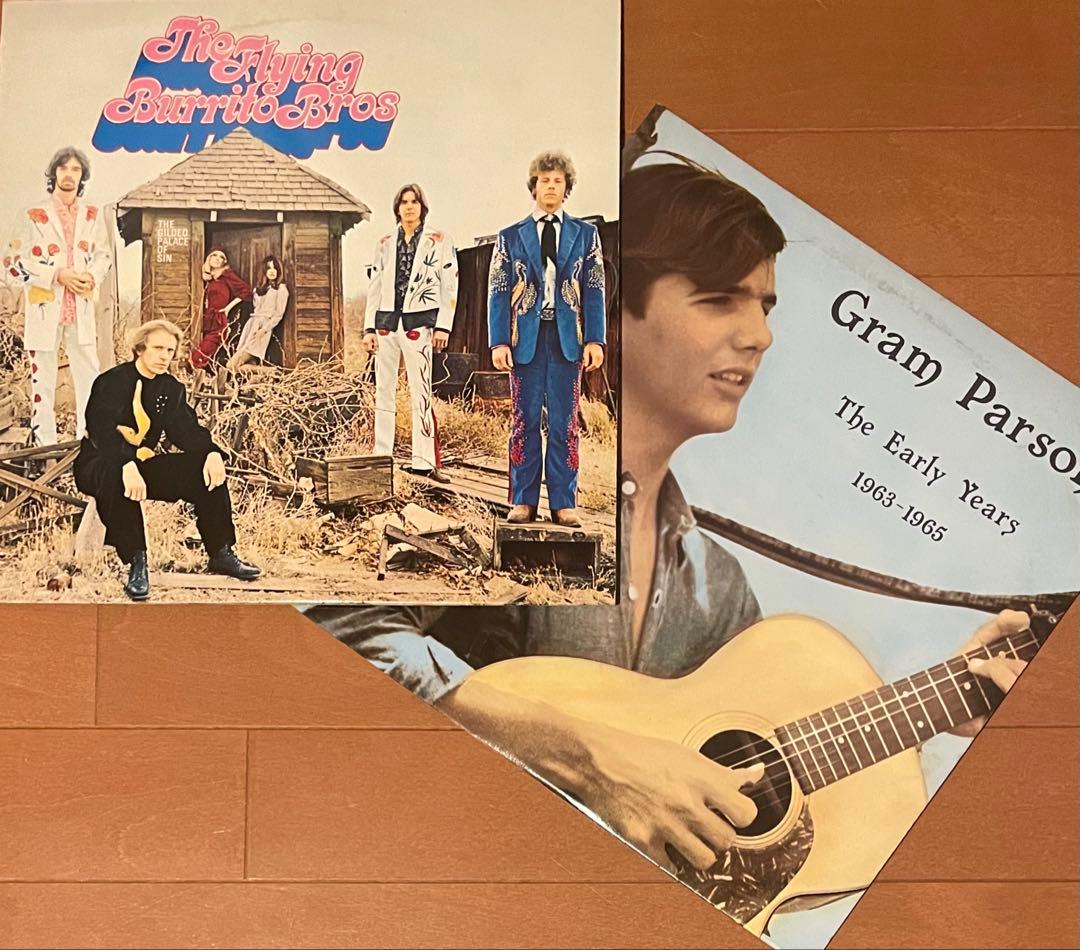 希少盤LP　フライング・ブリトー・ブラザーズ グラム・パーソンズ　二枚セット