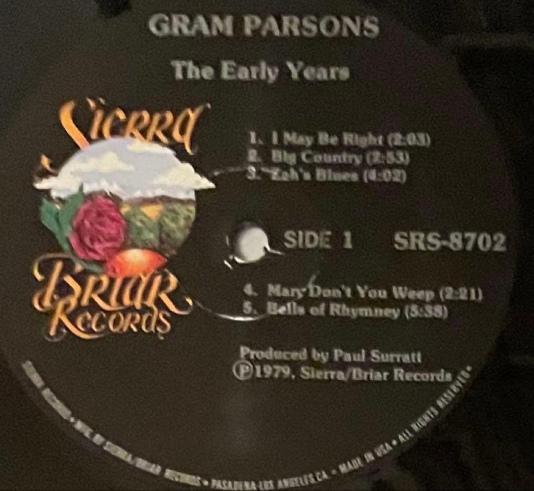 希少盤LP　フライング・ブリトー・ブラザーズ グラム・パーソンズ　二枚セット