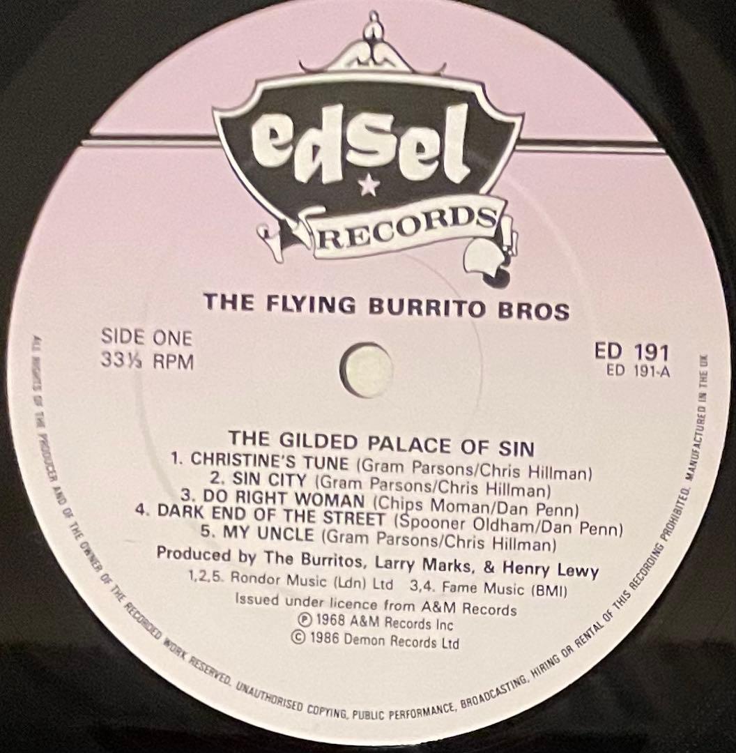 希少盤LP　フライング・ブリトー・ブラザーズ グラム・パーソンズ　二枚セット