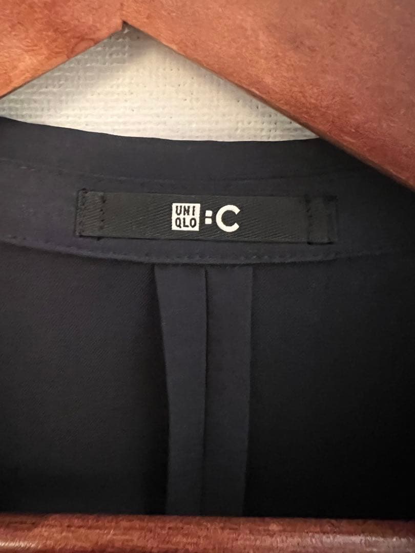 新品未使用　ユニクロC セットアップ　ネイビー感動ジャケット感動パンツ