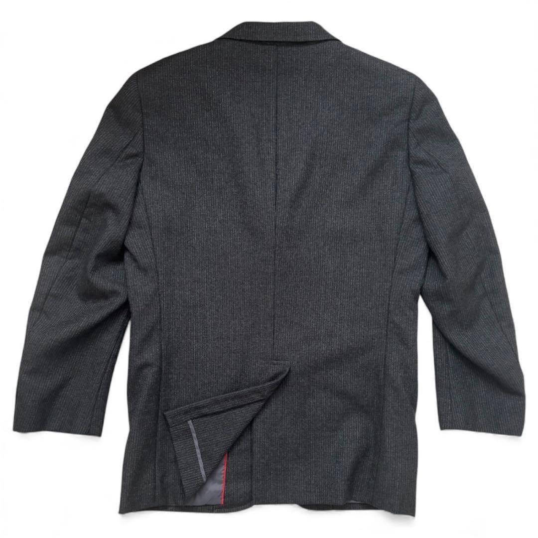 【美品】J. PRESS スリーピース スーツ グレー 毛 100% ストライプ