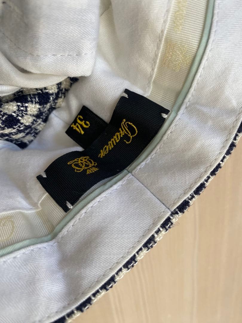 チェック柄テーパードパンツ