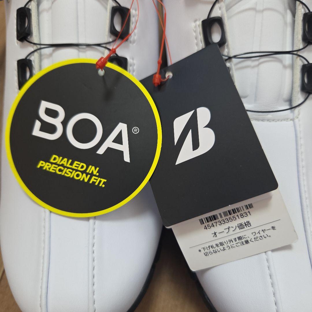 【新品】ブリヂストン ゴルフシューズ ホワイト SHG380 26.5cm 4E