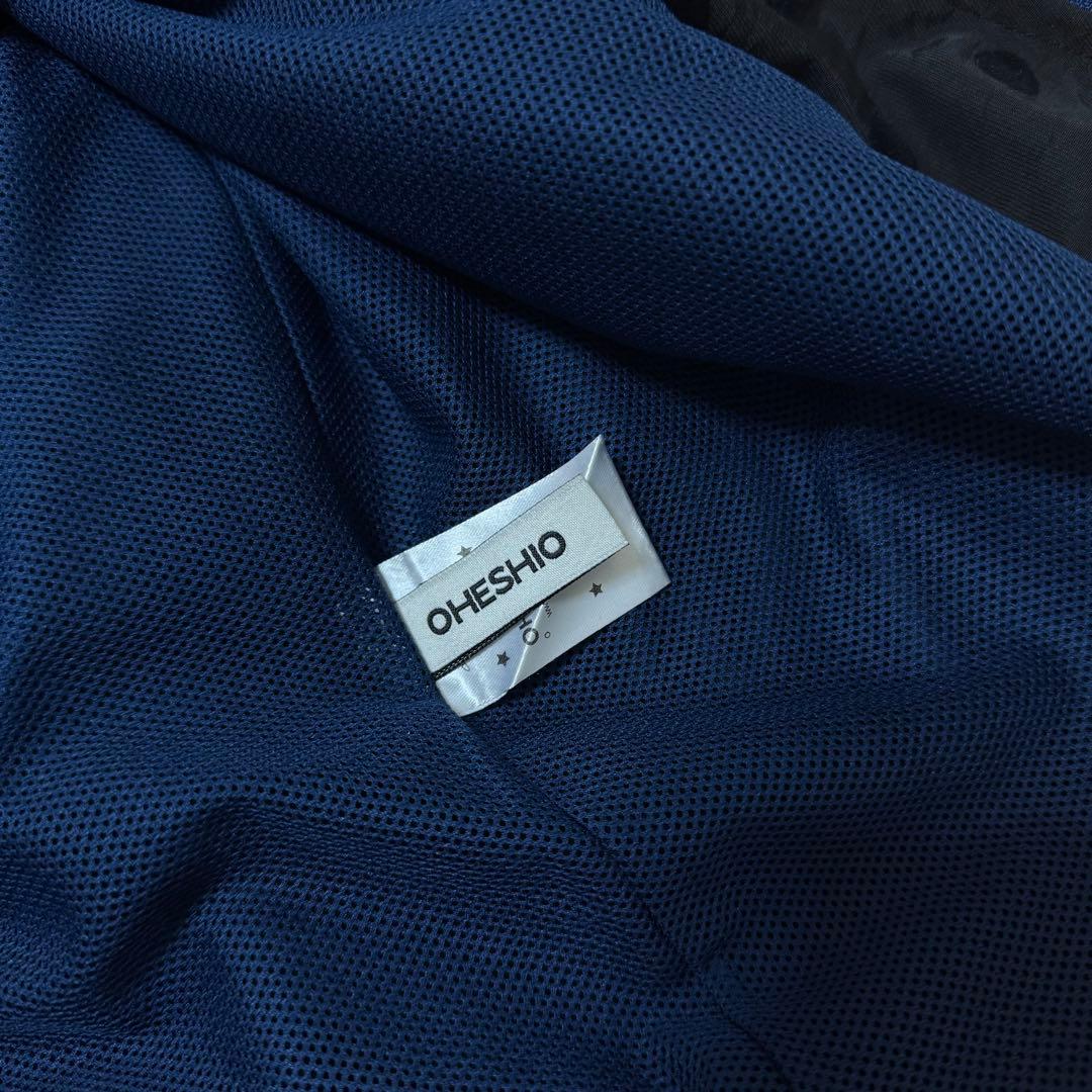 oheshio ドット フリル フード ウィンドブレーカー ジャンパー