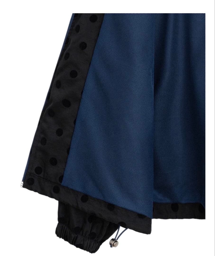 oheshio ドット フリル フード ウィンドブレーカー ジャンパー