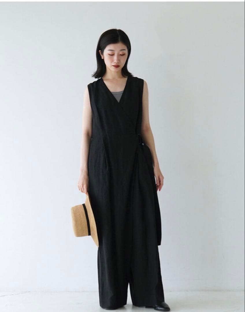 SACRA サクラ　レーヨン リネン タンブル オールインワン