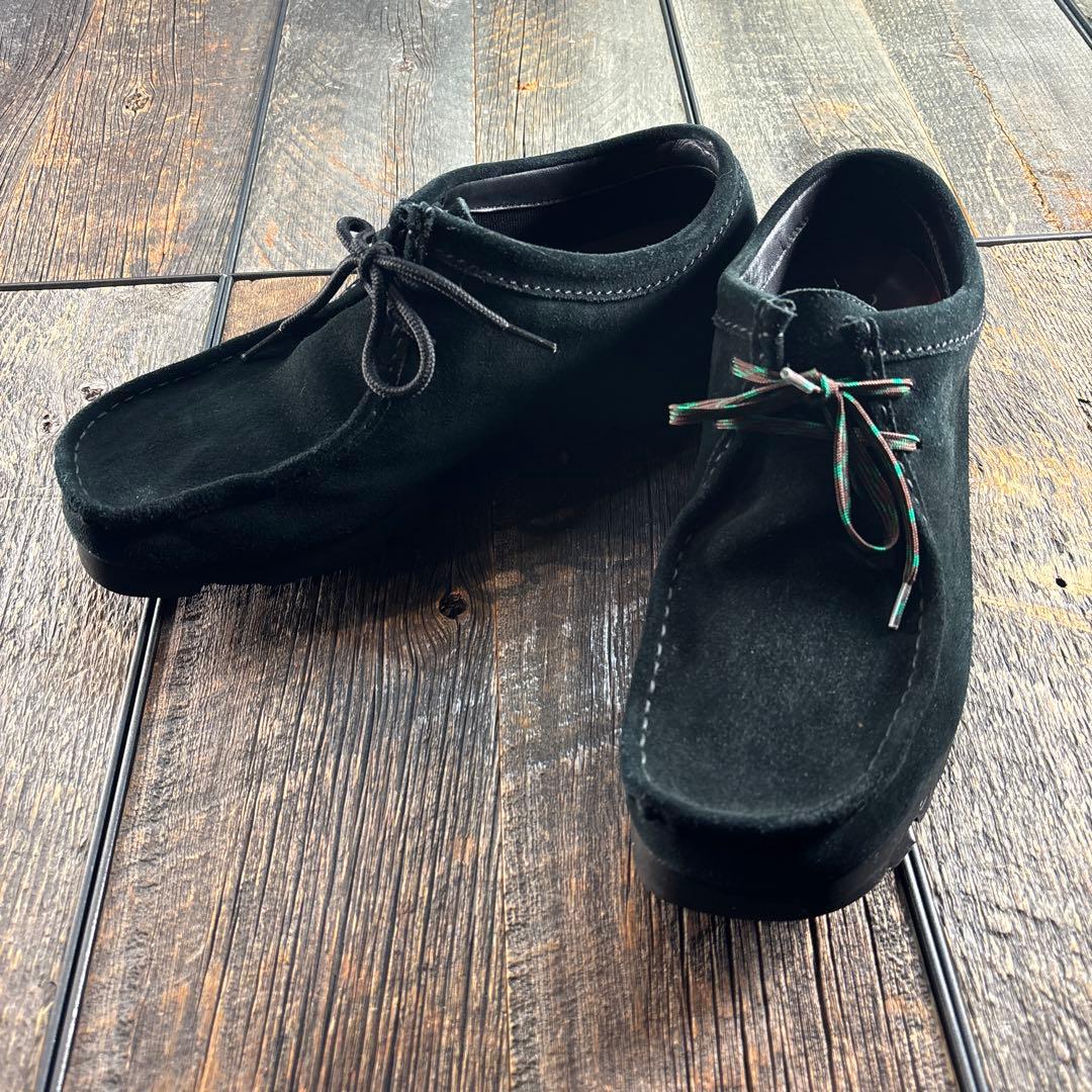 古着　クラークス　ワラビー　ゴアテックス　28cm ブラック　レースおまけ
