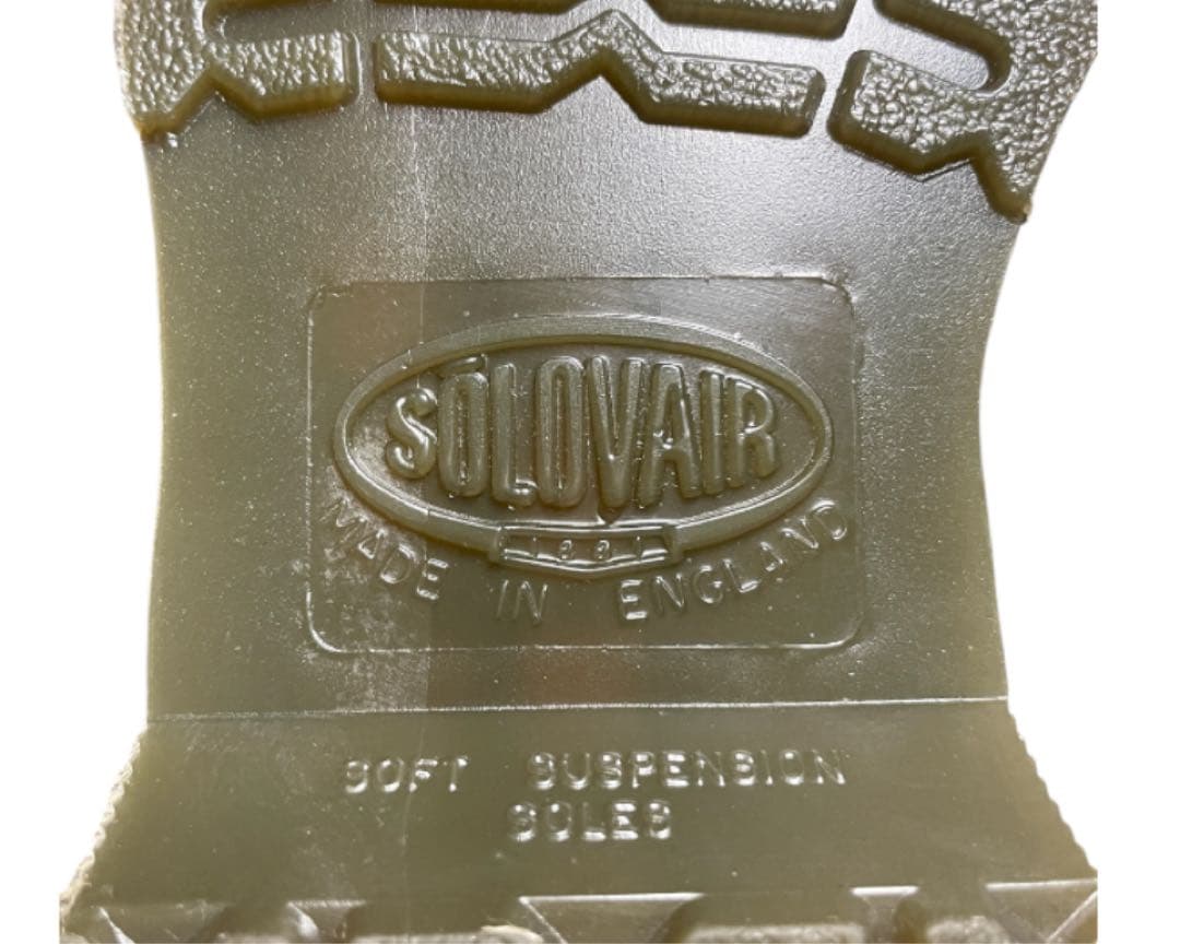 イギリス製 別注品 SOLOVAIR 3ホール レザーシューズ UK9 グリーン