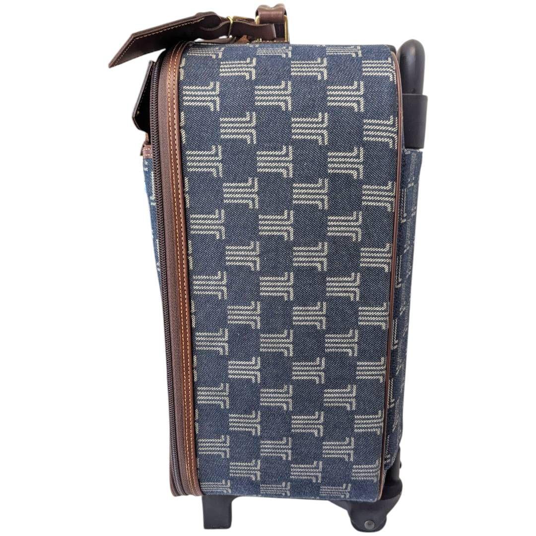 極美品☆激レア☆ランバン　キャリーバッグ　モノグラム　総柄　レザー