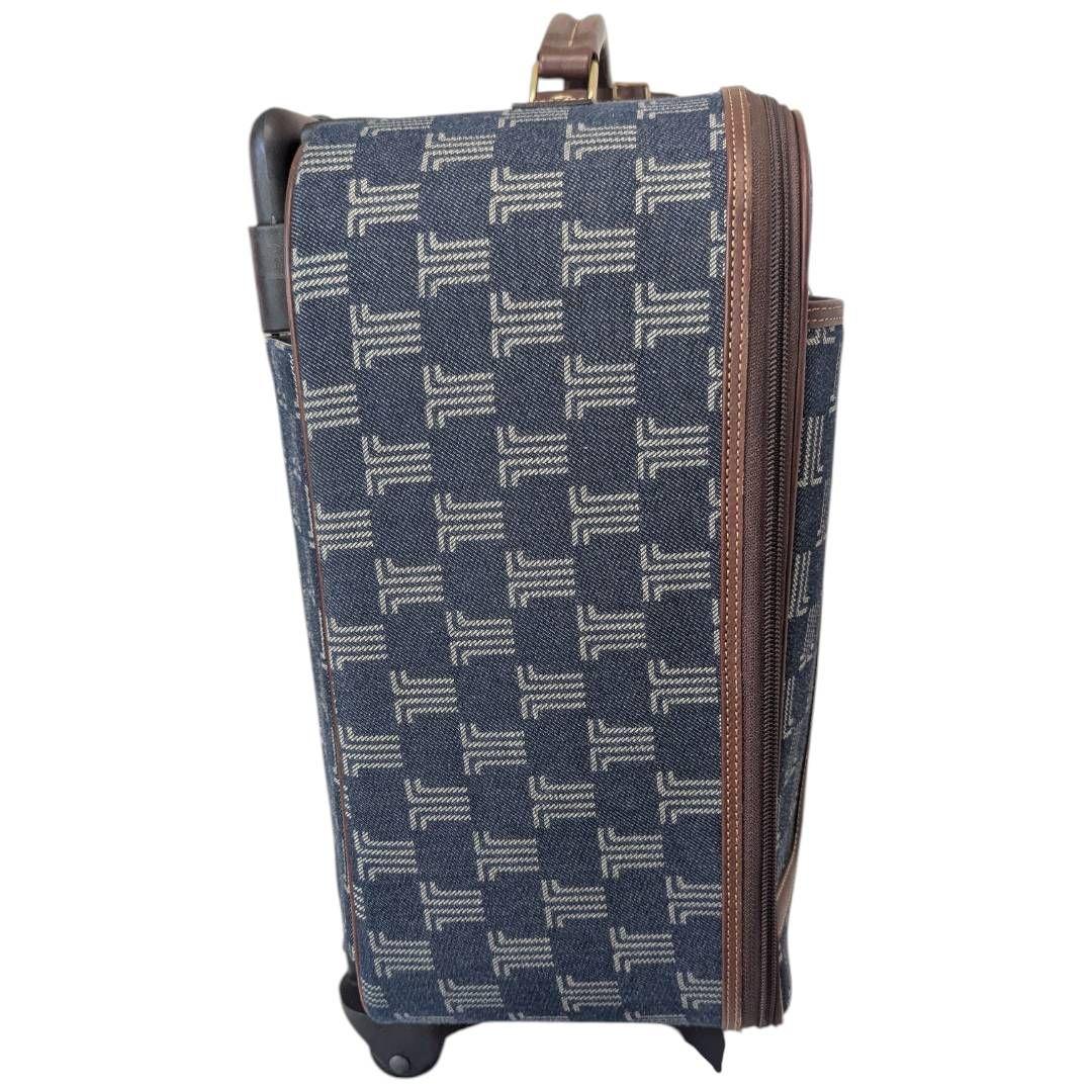 極美品☆激レア☆ランバン　キャリーバッグ　モノグラム　総柄　レザー