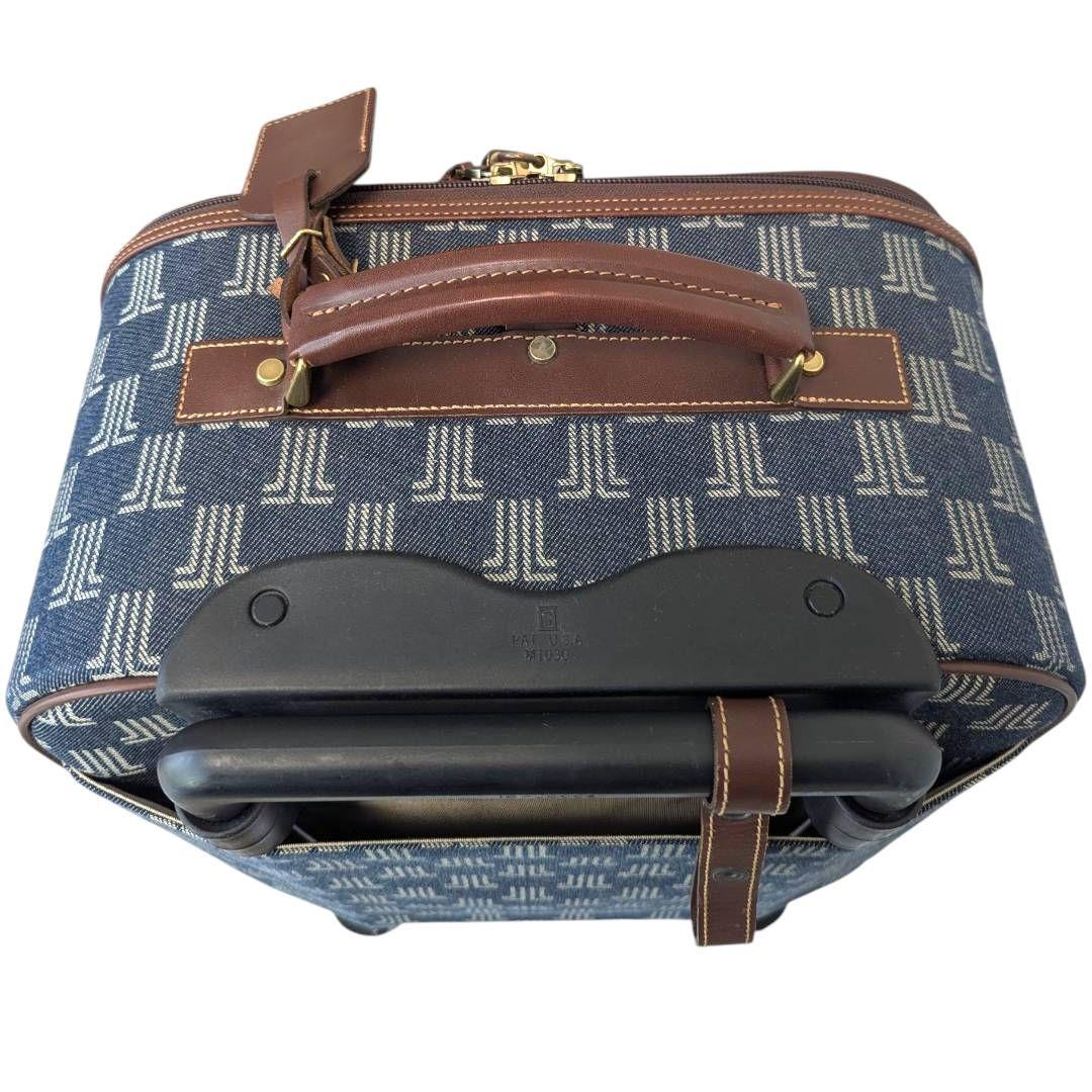 極美品☆激レア☆ランバン　キャリーバッグ　モノグラム　総柄　レザー