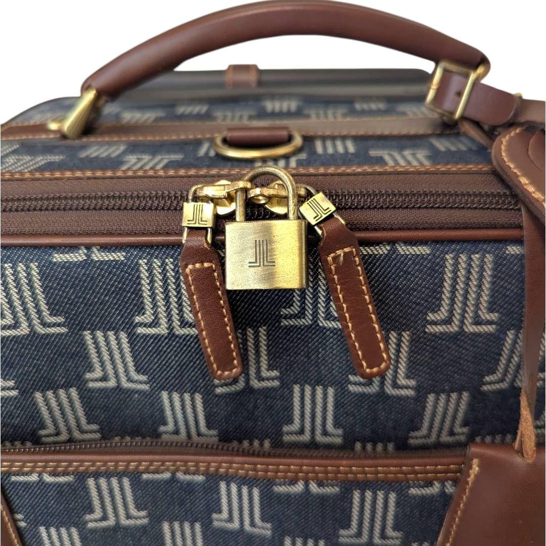 極美品☆激レア☆ランバン　キャリーバッグ　モノグラム　総柄　レザー