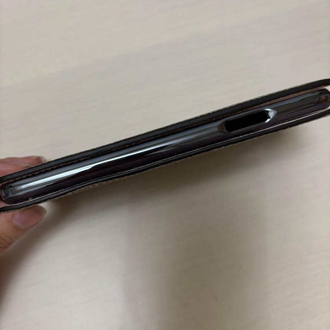 【超美品】BONAVENTURA iPhoneケース(グレージュ＋サクラ)