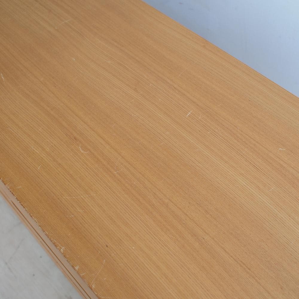 廃盤品 無印良品/MUJI タモ材 4段チェスト 120cm ZR23988