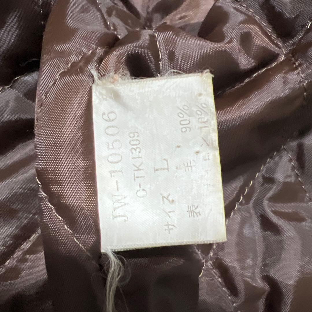 VAN JAC スタジアムジャンパー　袖皮　Lサイズ　ブラウン&ブラック