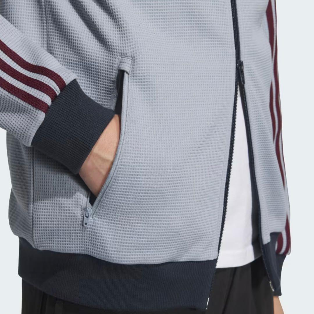 日本未発売カラーXL⭐️adidasアディカラー トラックトップ ワッフル グレー
