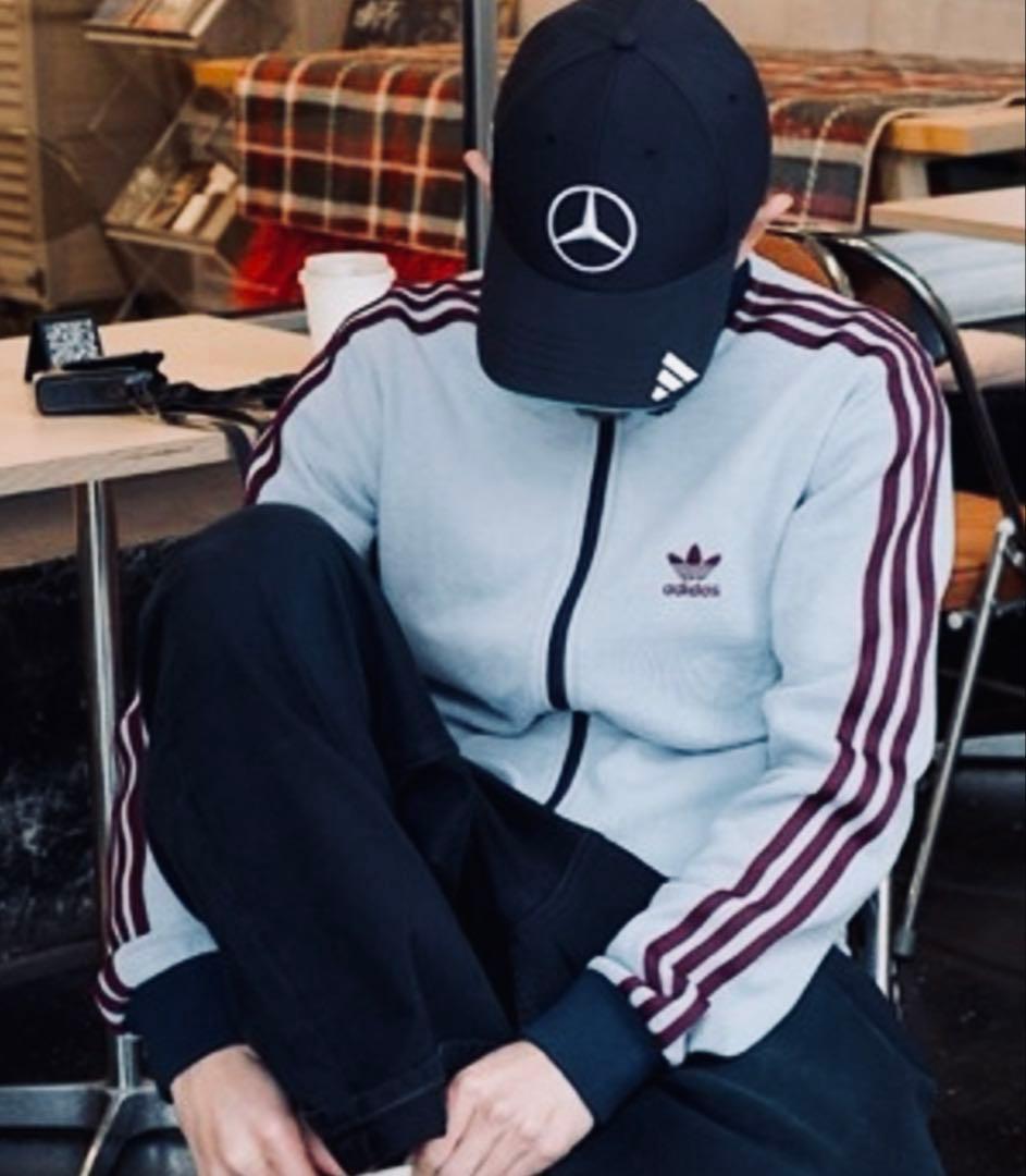 日本未発売カラーXL⭐️adidasアディカラー トラックトップ ワッフル グレー