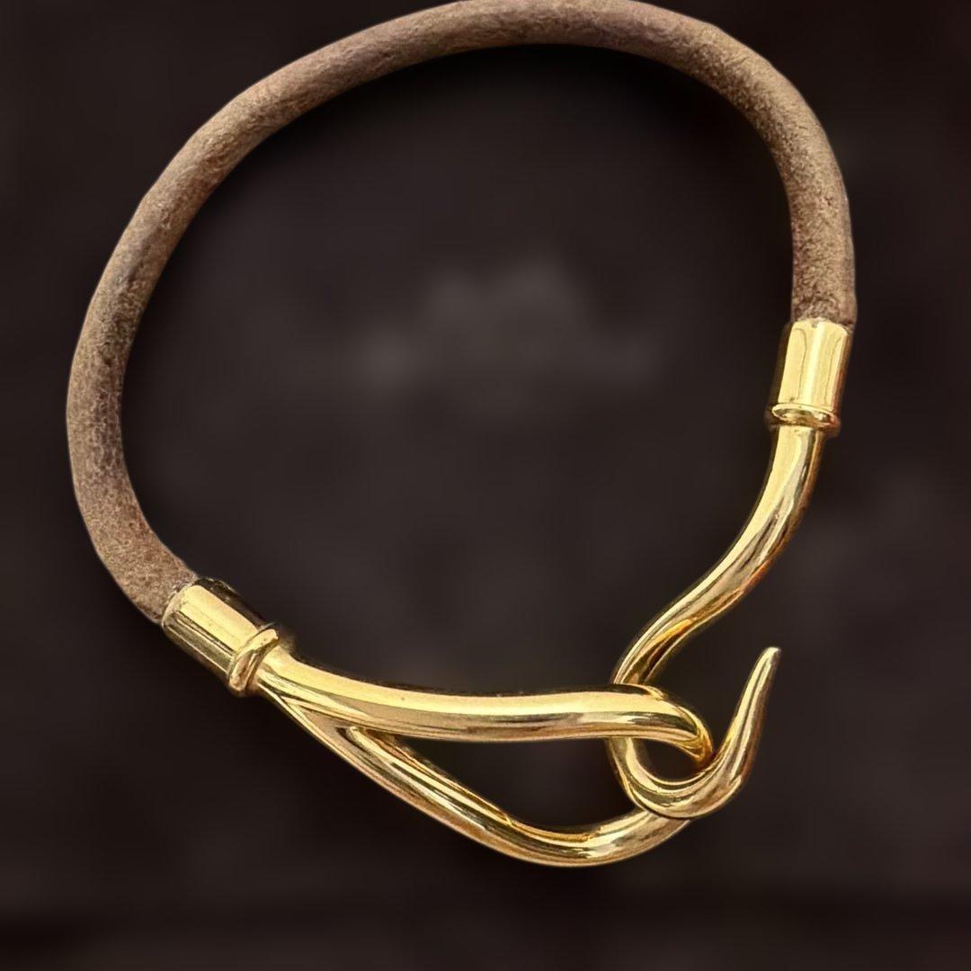 r*i様 【2点】①HERMES(クリックH) ホワイトシルバー②フックブレスレ