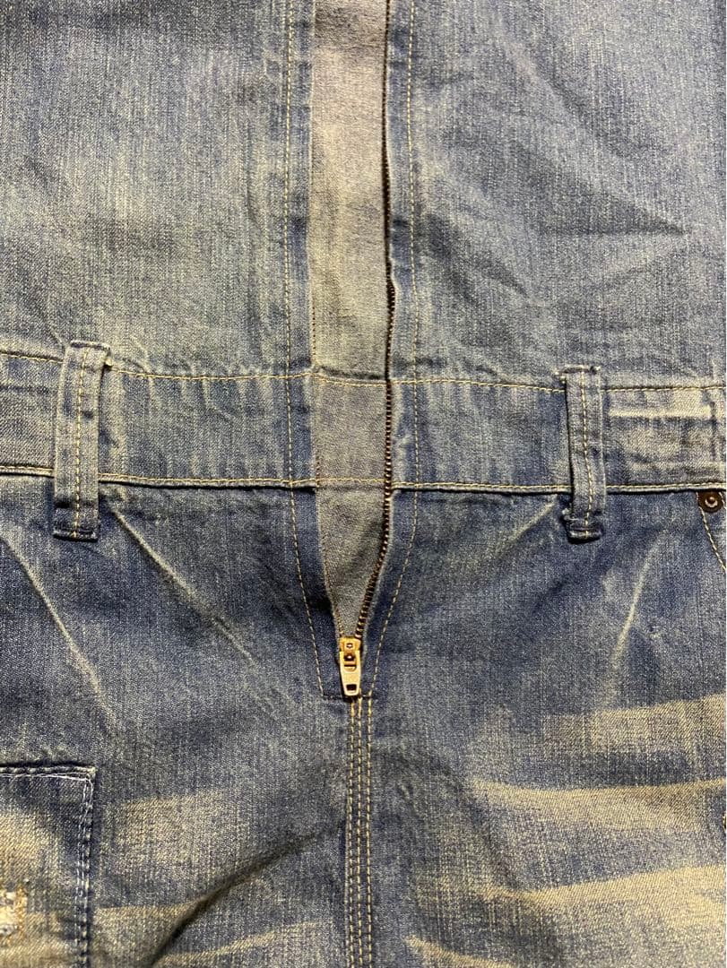 JOURNAL STANDARD パッチワーク ビンテージ加工デニム ツナギ