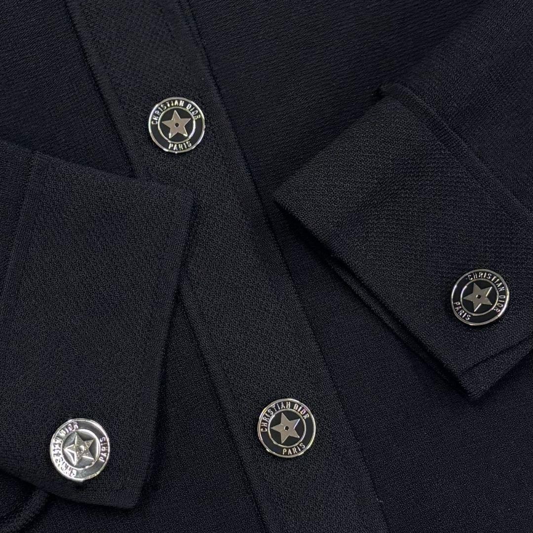 クリスチャン・ディオール スターボタン クロップドジャケット 36