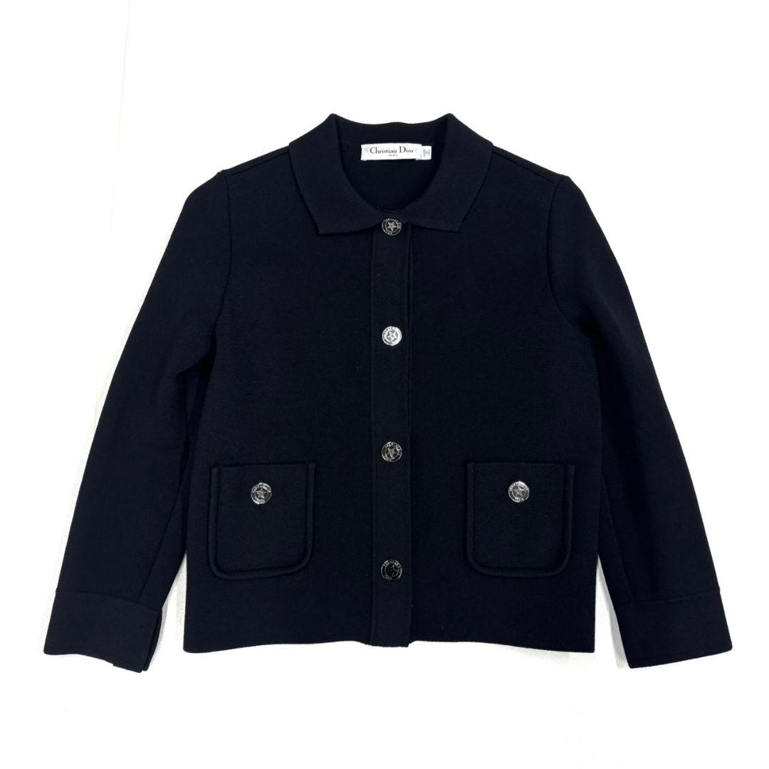 クリスチャン・ディオール スターボタン クロップドジャケット 36