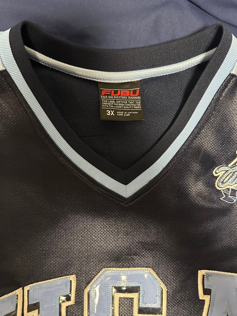 FUBU ゲームシャツ3Xサイズ 黒/水色