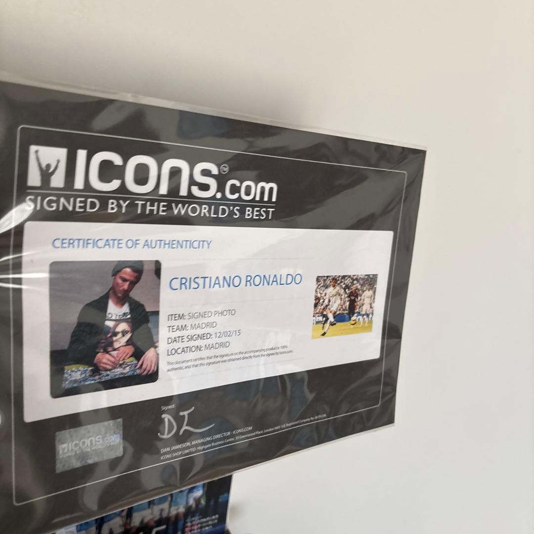 クリスティアーノロナウド直筆サイン エル・クラシコ