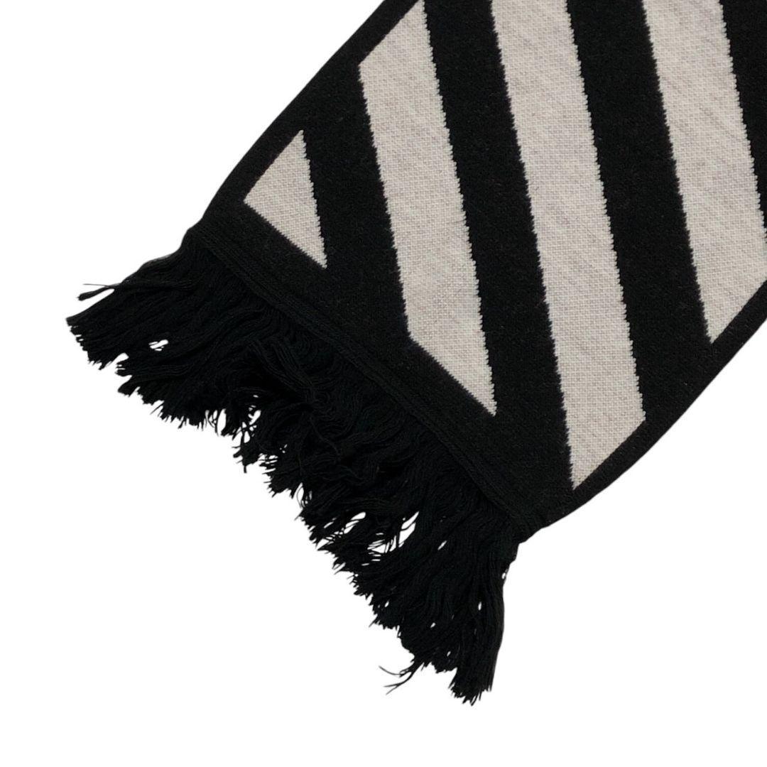 美品✨OFF-WHITE オフホワイト アローマーク 大判マフラー ニット