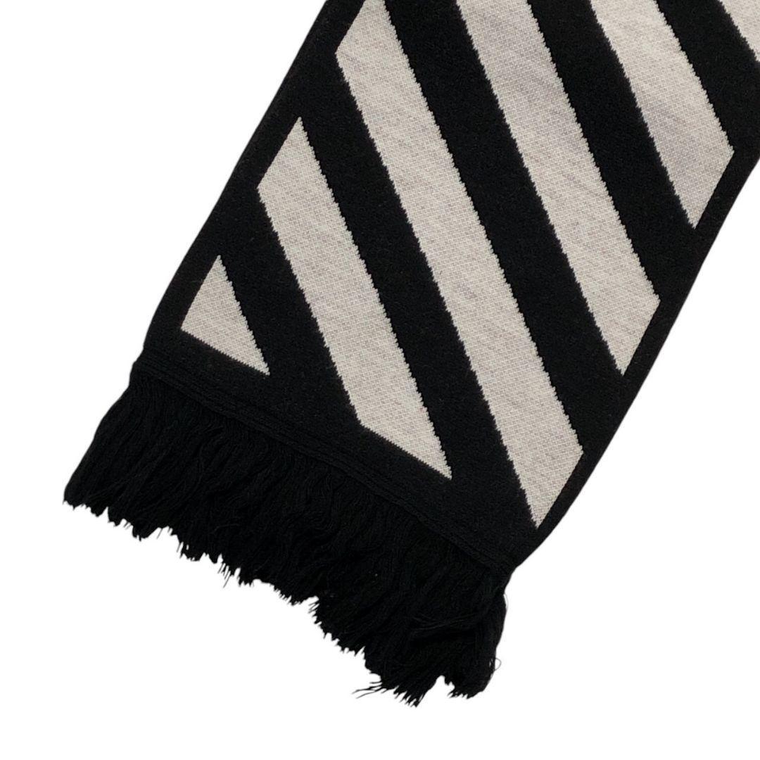 美品✨OFF-WHITE オフホワイト アローマーク 大判マフラー ニット