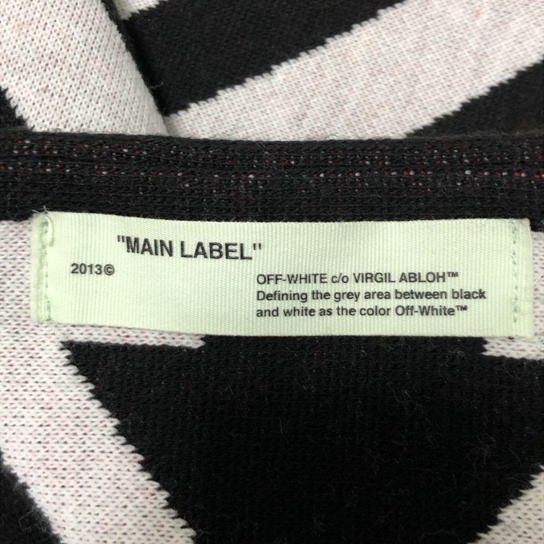美品✨OFF-WHITE オフホワイト アローマーク 大判マフラー ニット
