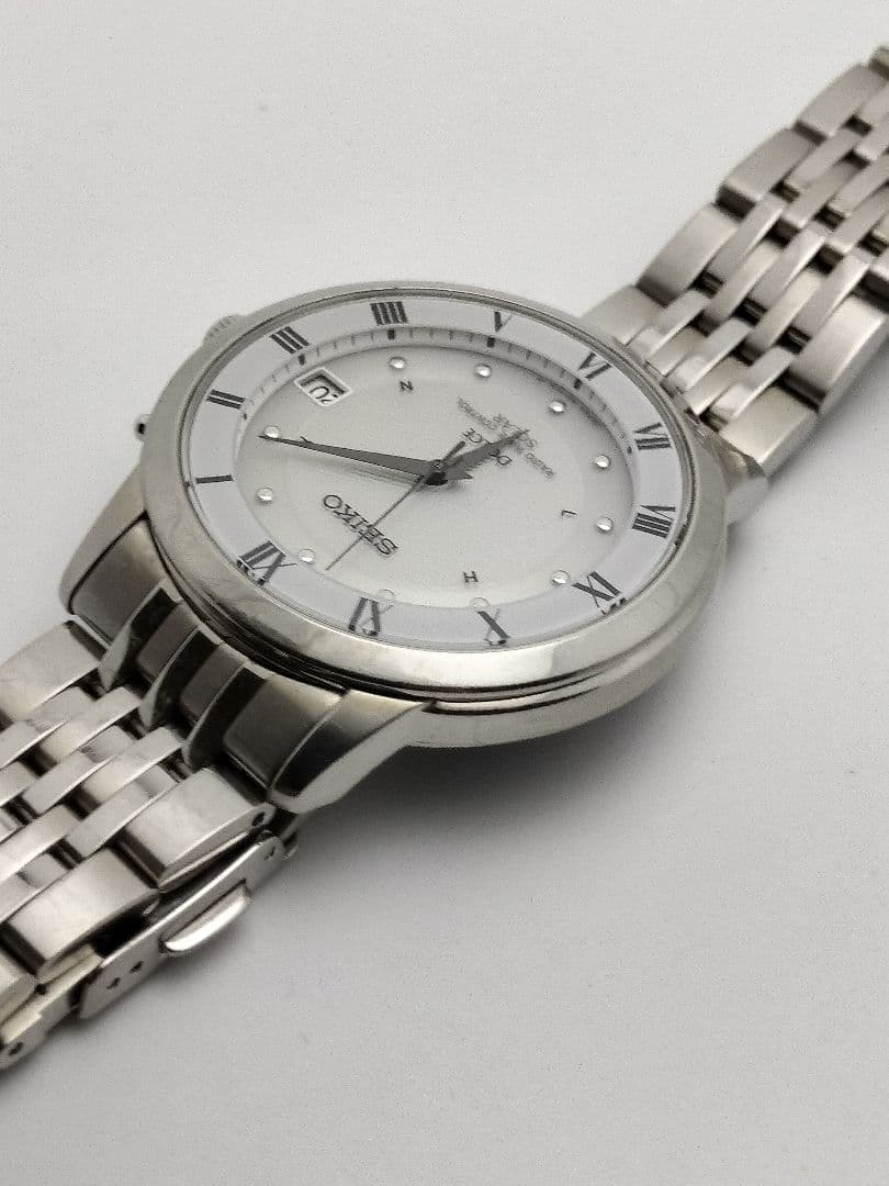 高級電波時計　セイコー　ドルチェ　電波ソーラー　軽量チタン　　7B22