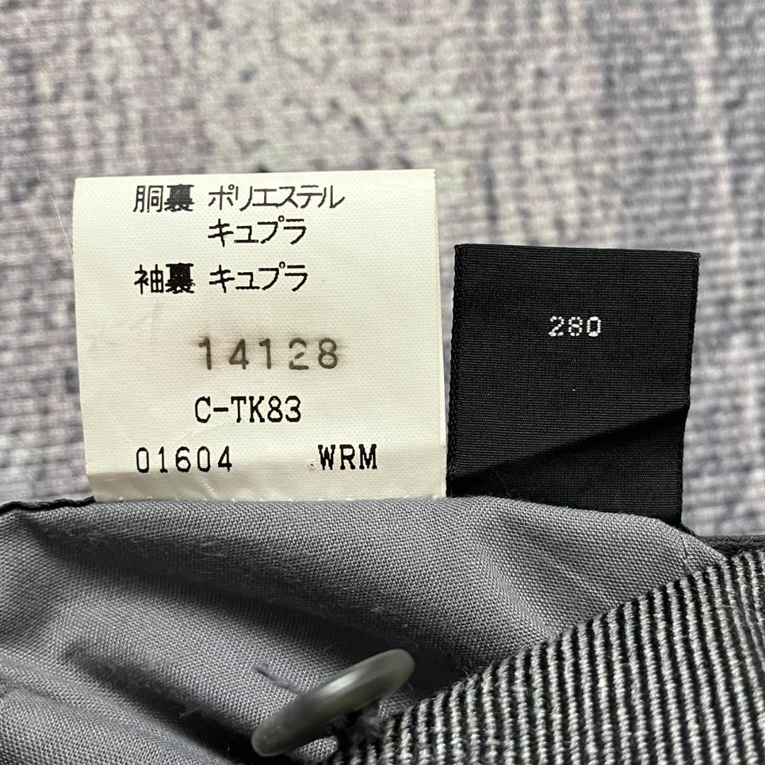 【超希少XL】バーバリーロンドン スーツ セットアップ ダブル 銀ボタン グレー