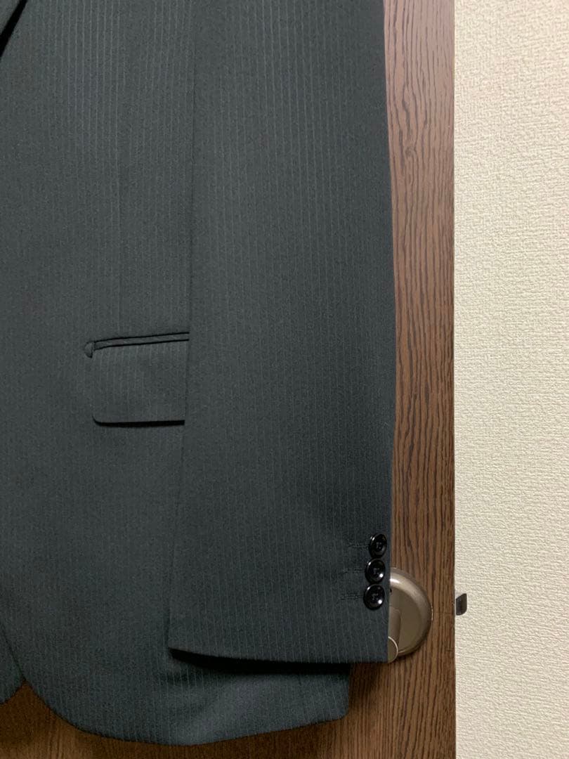 AB7新品未使用！超快適ストレッチ2パンツスーツ！ウォッシャブル！ブラック！小訳