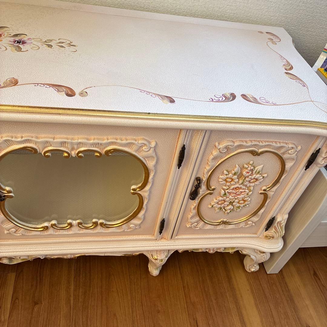 テレビボード　サイドボード　ロココ調